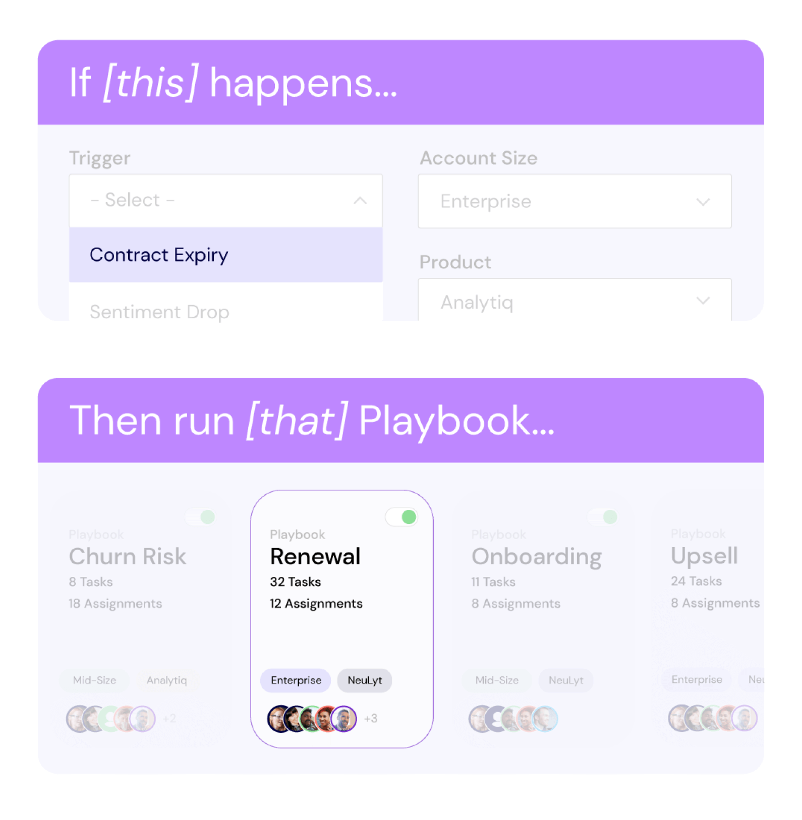 automate playbook with triggers